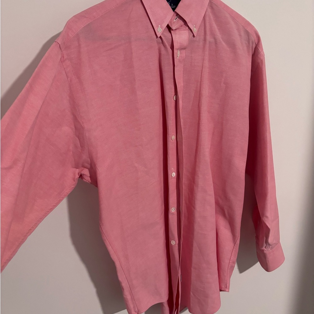 Vintage Ralph Lauren Women's Button-Down | Pink | The Big Oxford | 100% Cotton